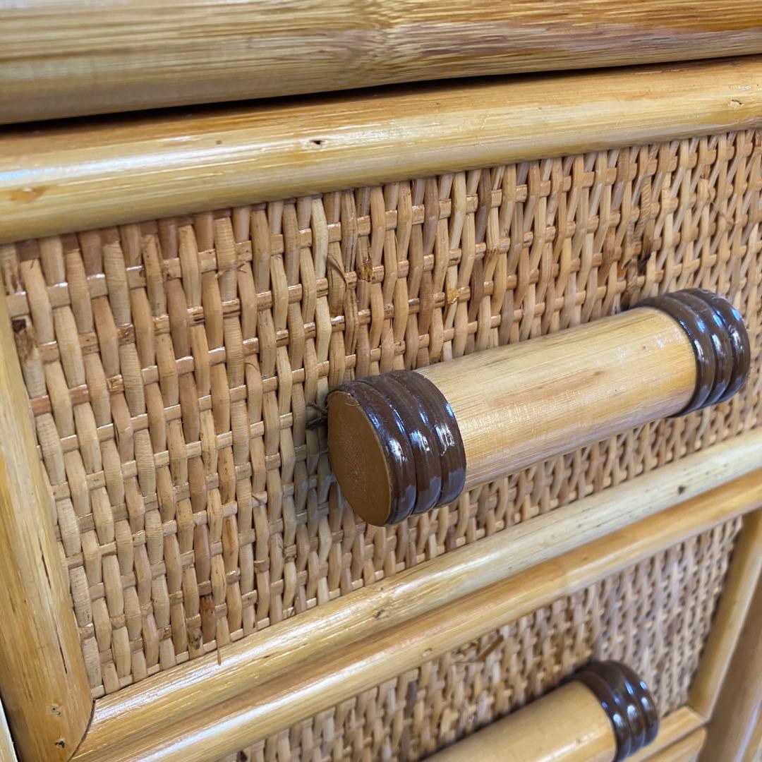 ラタンチェスト　9ドロアー