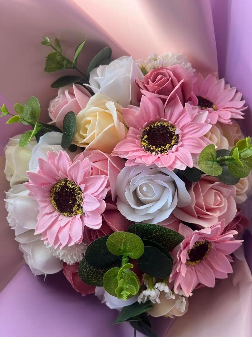 2個人気商品豪華枯れない花束ソープフラワー卒業式玄関インテリア造花誕生日結婚式