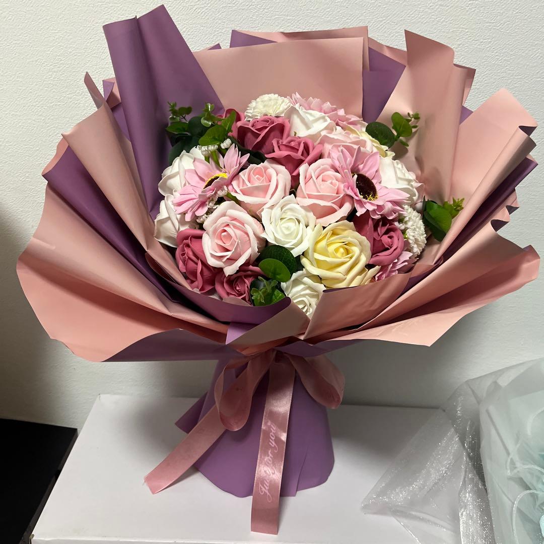 2個人気商品豪華枯れない花束ソープフラワー卒業式玄関インテリア造花誕生日結婚式