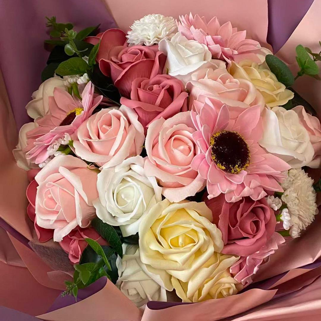 2個人気商品豪華枯れない花束ソープフラワー卒業式玄関インテリア造花誕生日結婚式