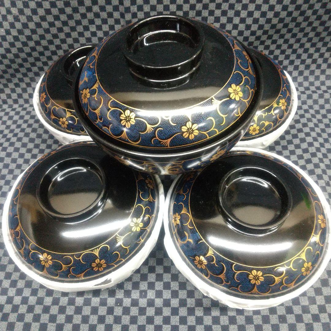 蓋付きお椀 唐草 吸物椀 5客[希少品]新春企画１客サービス