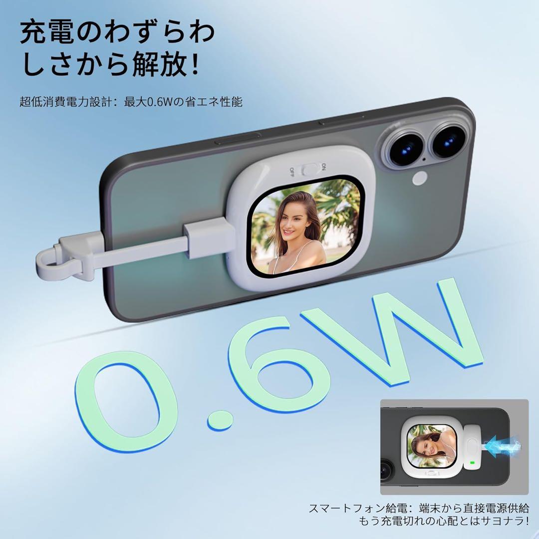 Vlogmate Mini Phone用自撮りモニター,自撮りスクリーン 超薄型