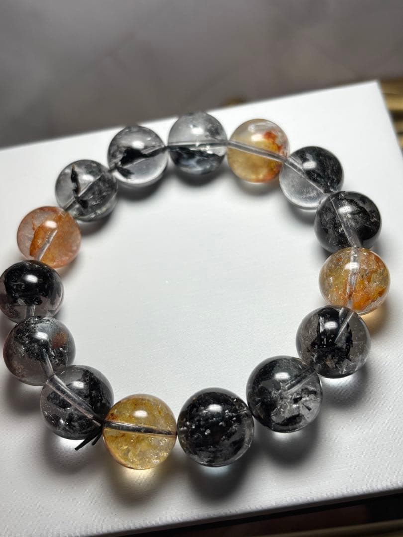 希少ライモナイトインハーキマーダイヤモンド