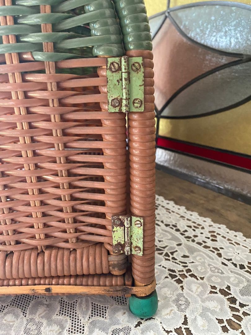 かご ペット用 キャリーケース 猫 犬 インテリア 昭和レトロ アンティーク