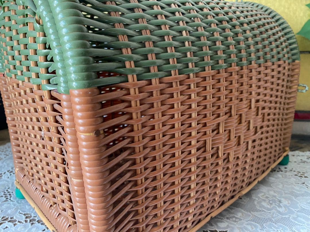 かご ペット用 キャリーケース 猫 犬 インテリア 昭和レトロ アンティーク