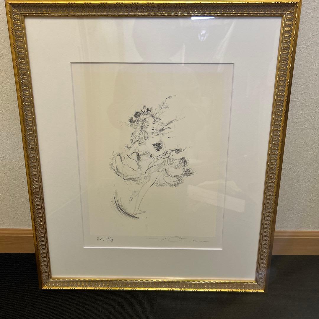 天野喜孝　メイ　ストーム　リトグラフ　保証書付