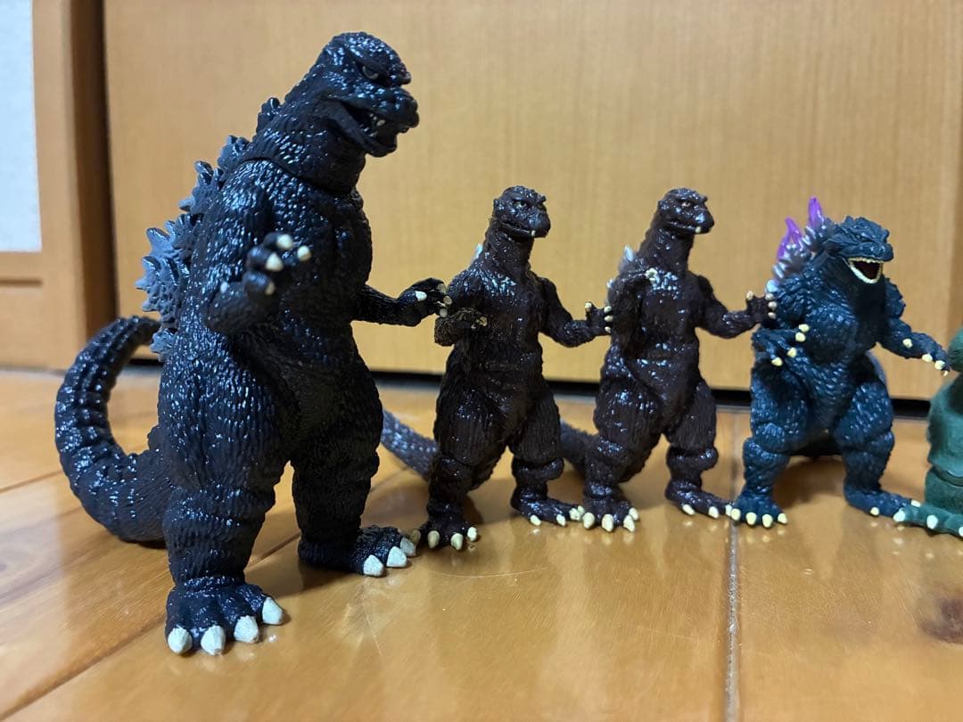 【当時物】昔のゴジラ フィギュア 10体セット まとめ売り 怪獣 おもちゃ