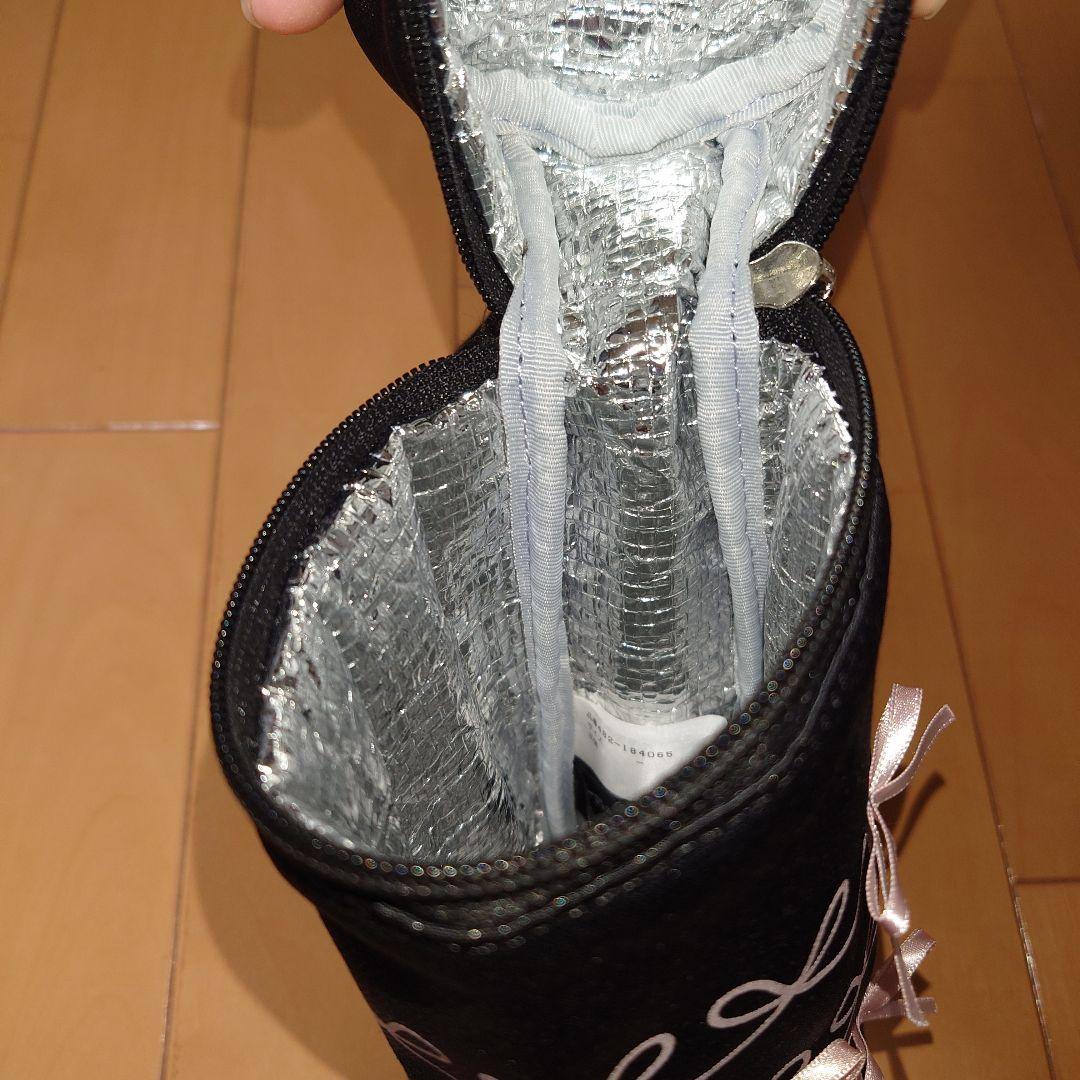 JILL STUART 水筒カバー 黒 リボンデザイン