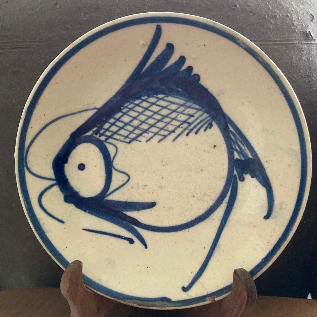 ソンべ焼き　中皿　ヴィンテージ