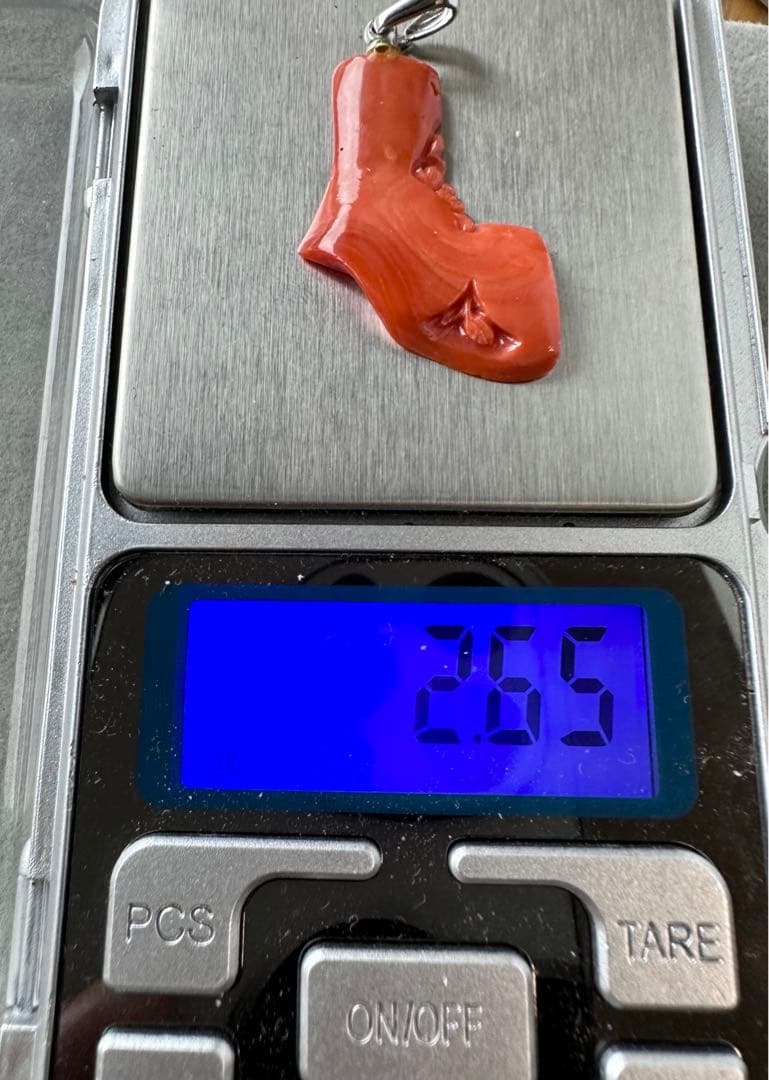 珊瑚　サンゴ　ペンダントトップ　天然ルース　アクセサリー　2点まとめ