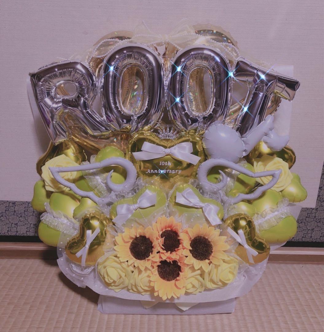 バルーンギフト　フラスタ　卓フラ　バルーンアレンジ 生誕祭　祝花　楽屋花