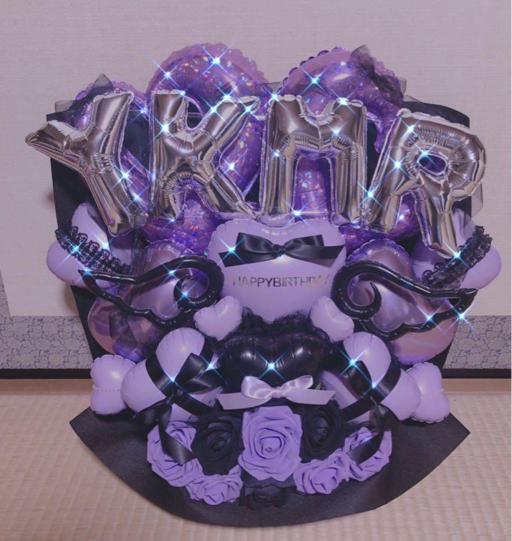 バルーンギフト　フラスタ　卓フラ　バルーンアレンジ 生誕祭　祝花　楽屋花