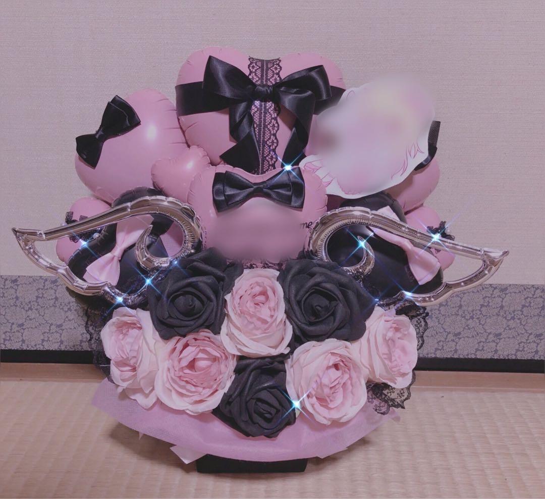 バルーンギフト　フラスタ　卓フラ　バルーンアレンジ 生誕祭　祝花　楽屋花