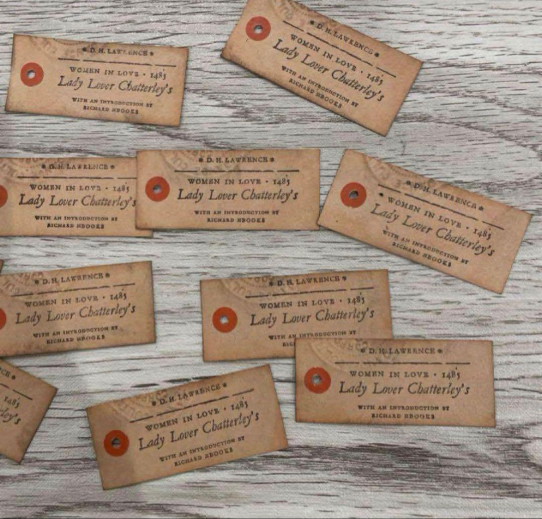 アンティーク ナチュラル 英字 タグ ジャンクジャーナル №313B