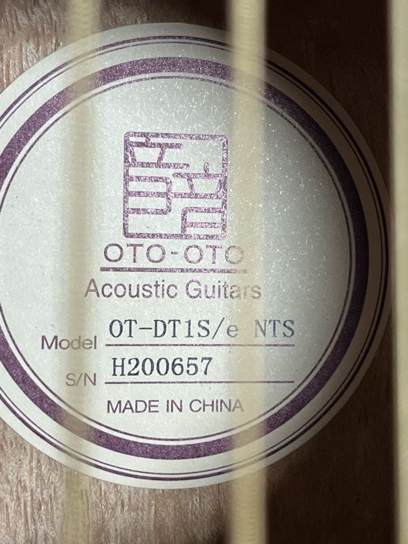生産完了 音音 OT-DT1S/e NTS ミニアコースティックギター エレアコ