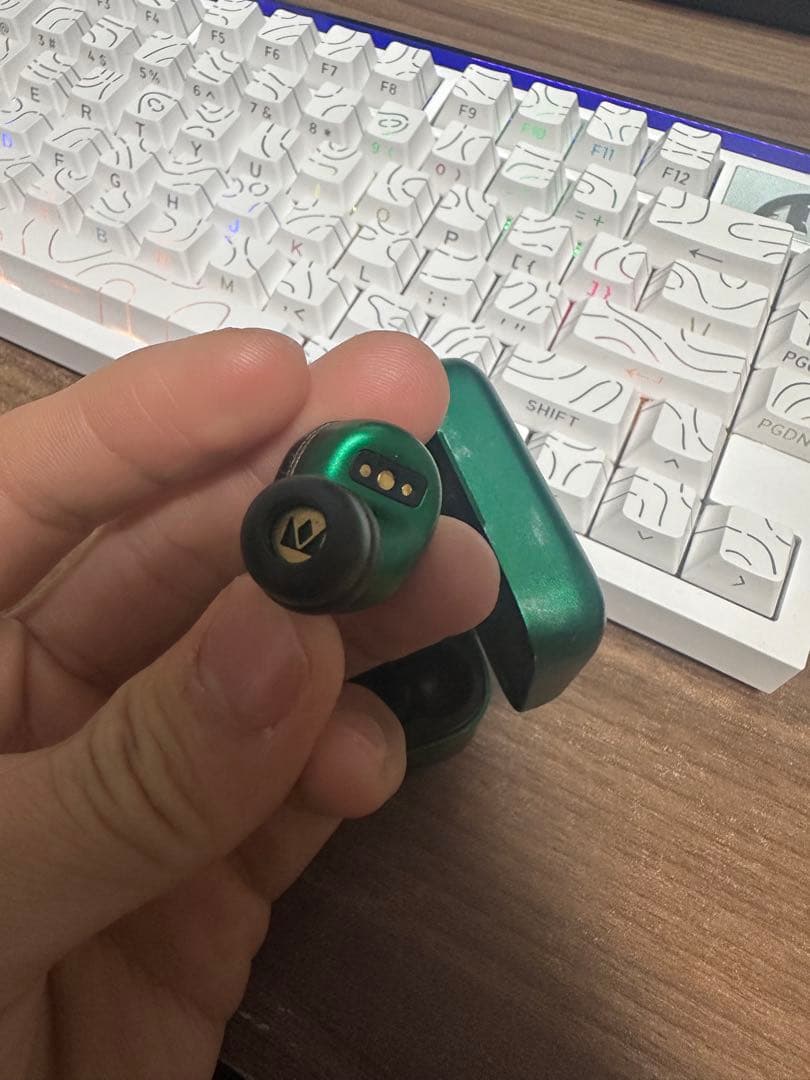 NOBLE ワイヤレスイヤホンケース グリーン