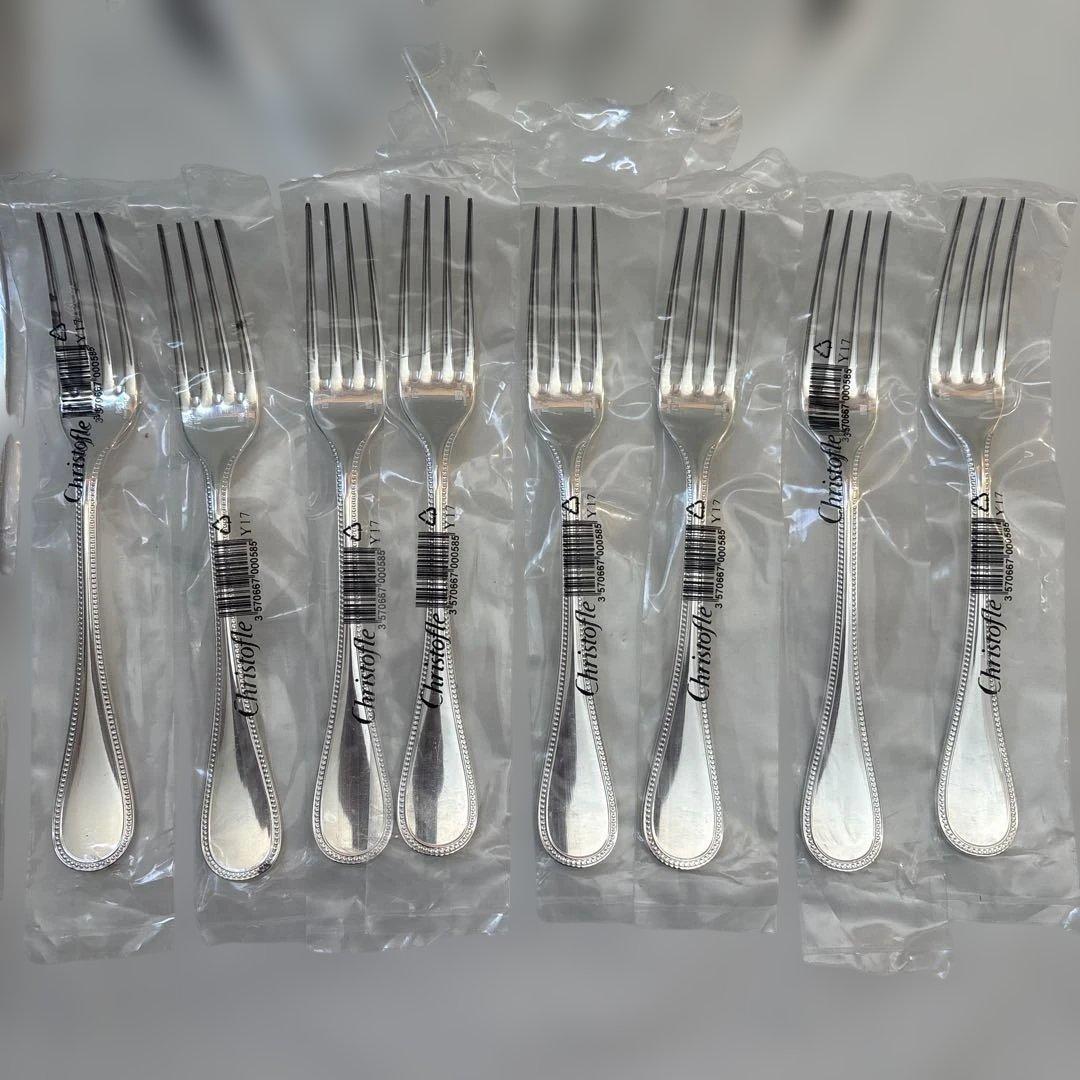 【未使用】クリストフル パール ディナー 3点セット 8名分 24本