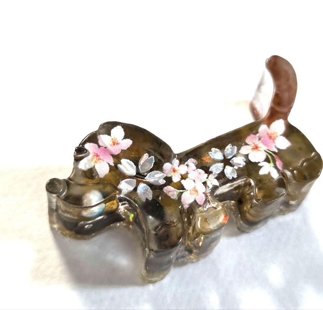 ダックスフンド型★レジンアクセサリー✨　ダックスフンドネックレス