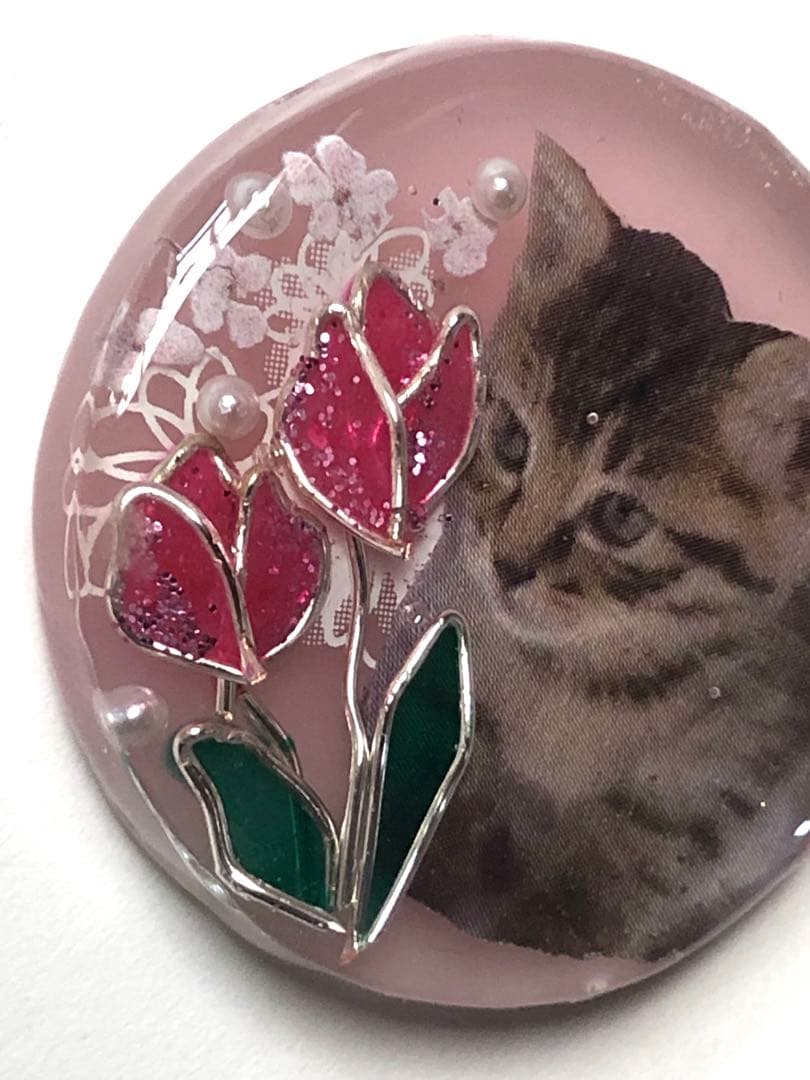 レジンヘアゴムNO.294おすまし猫ちゃん