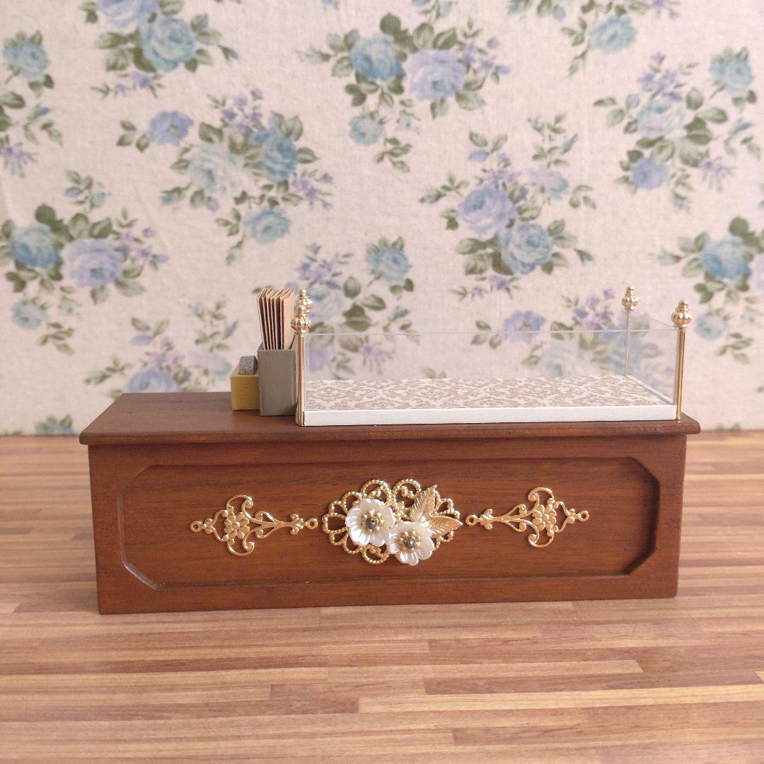 ミニチュア家具　ショコラティエA・Bセット《濃いめメープル》