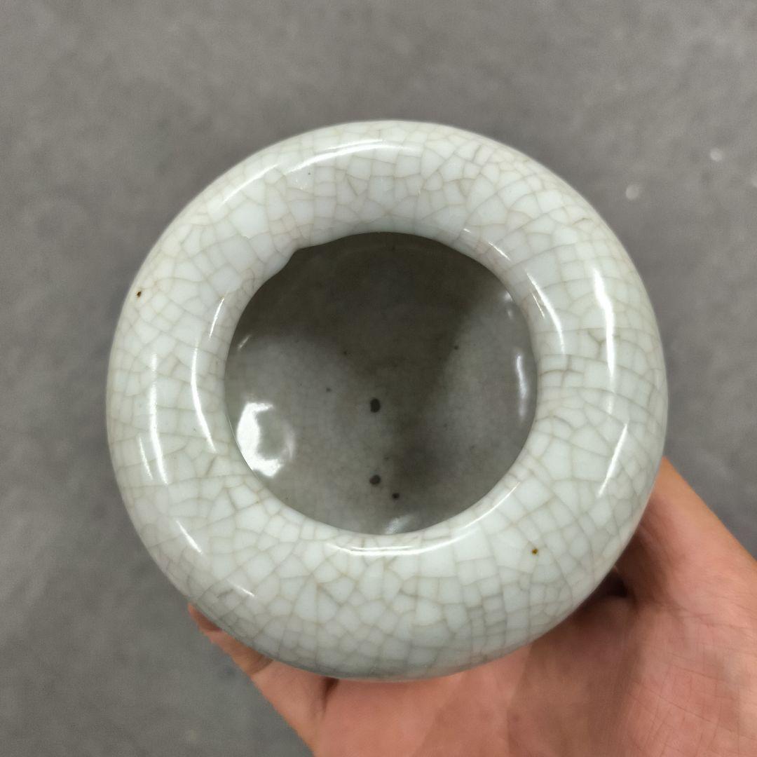 中国古美術 丸型陶器花瓶 大清康熙年製在銘あり 可愛い