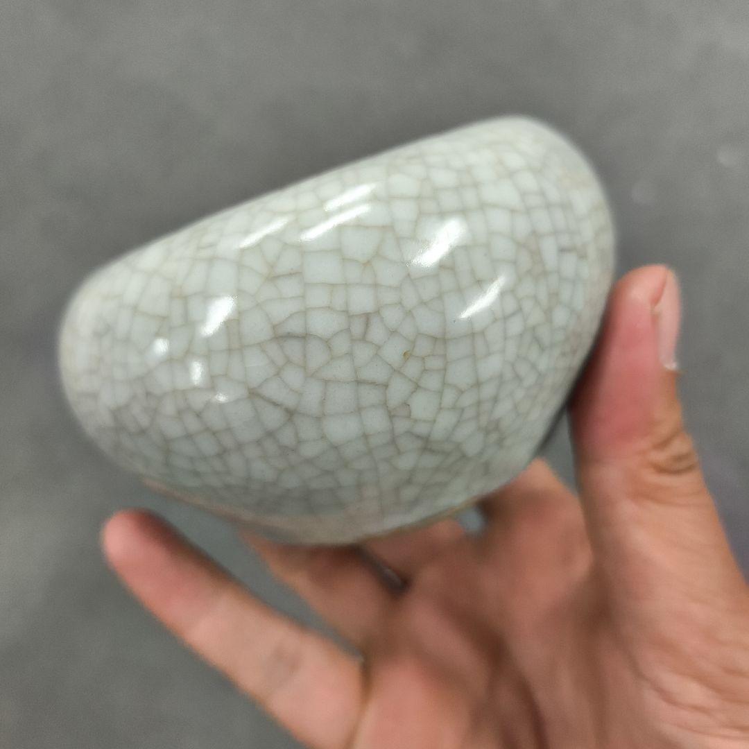 中国古美術 丸型陶器花瓶 大清康熙年製在銘あり 可愛い