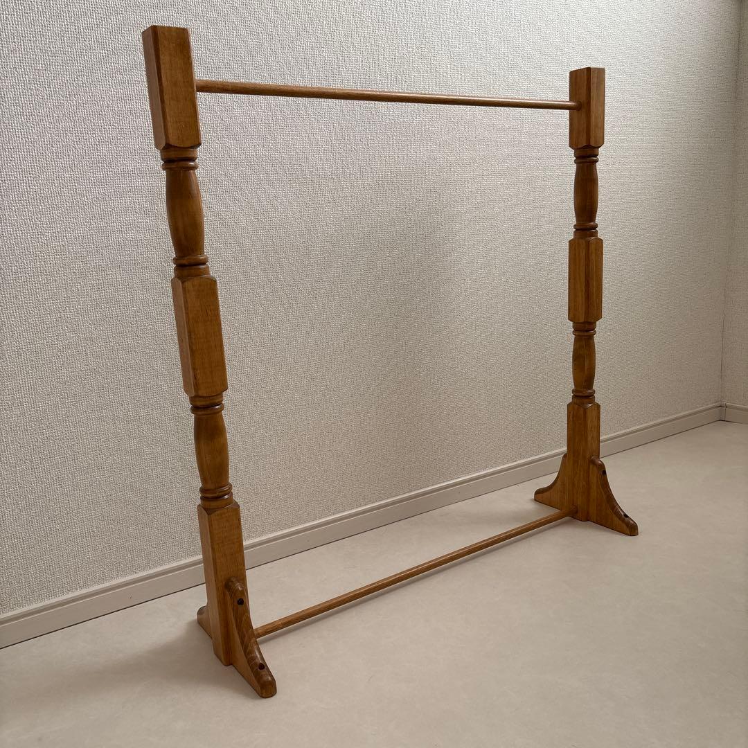 最終値下げ！写真追加しました♡ ハンドメイドアンティーク風ハンガーラック子供服用