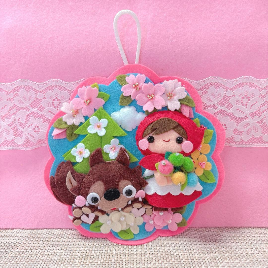 ハンドメイド・フェルトリース・フレーム飾り・専用