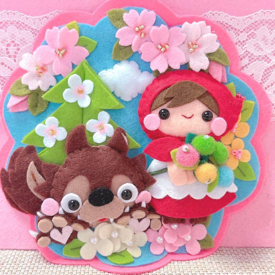 ハンドメイド・フェルトリース・フレーム飾り・専用