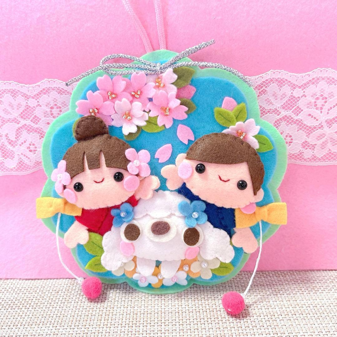 ハンドメイド・フェルトリース・フレーム飾り・専用