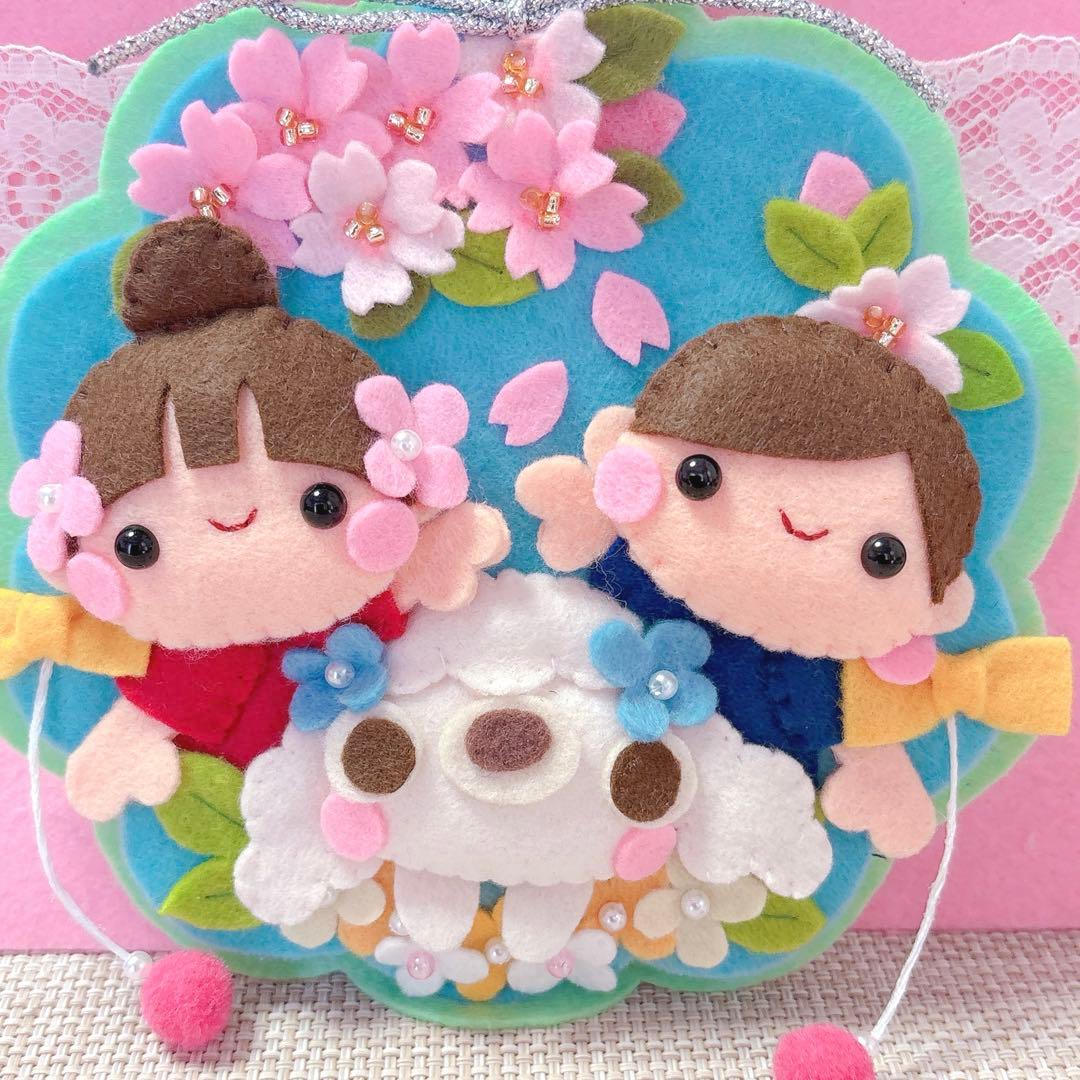 ハンドメイド・フェルトリース・フレーム飾り・専用