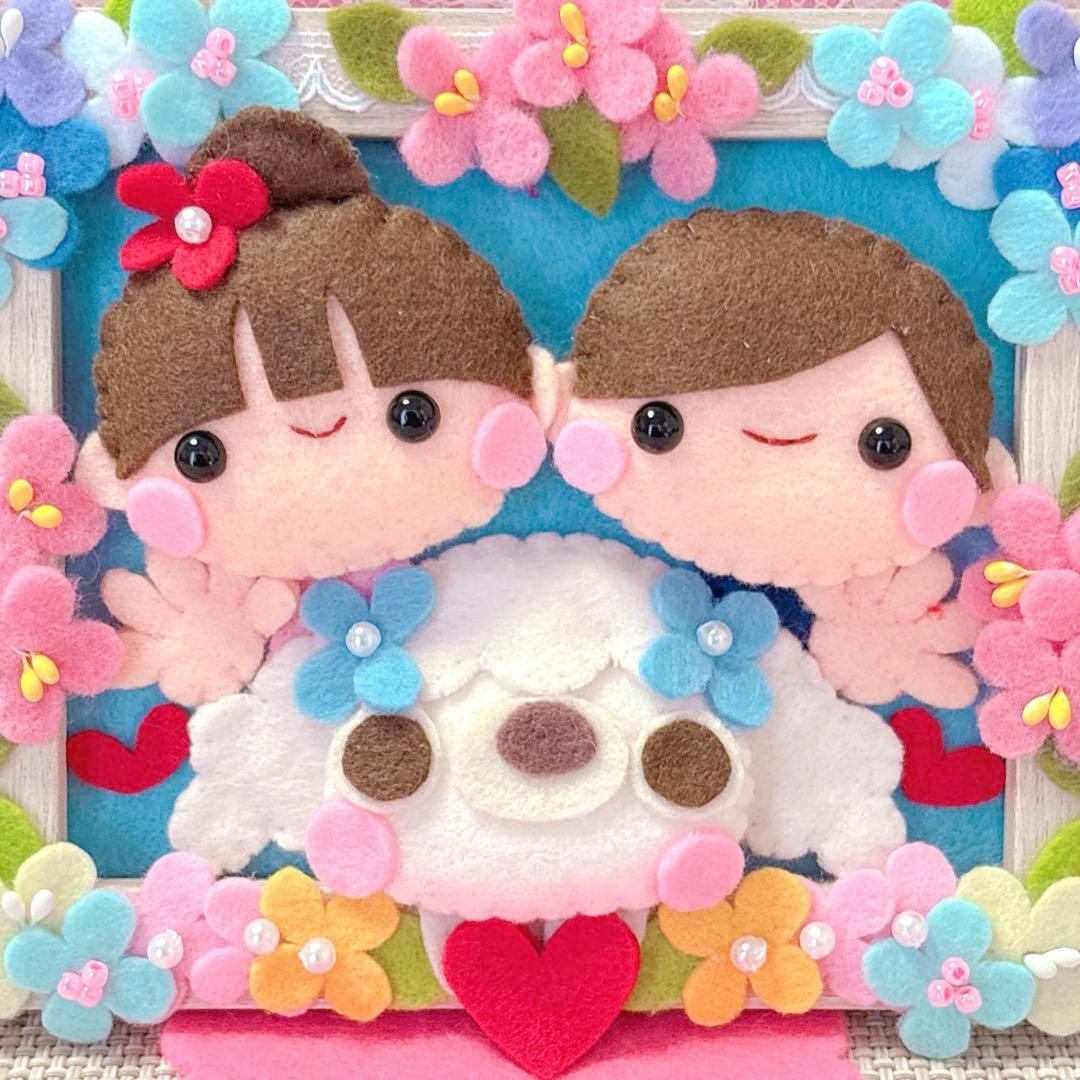 ハンドメイド・フェルトリース・フレーム飾り・専用