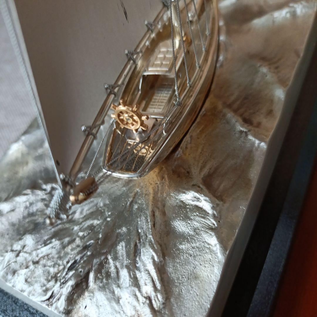 シルバー製　ヨット置物　SILVER 970