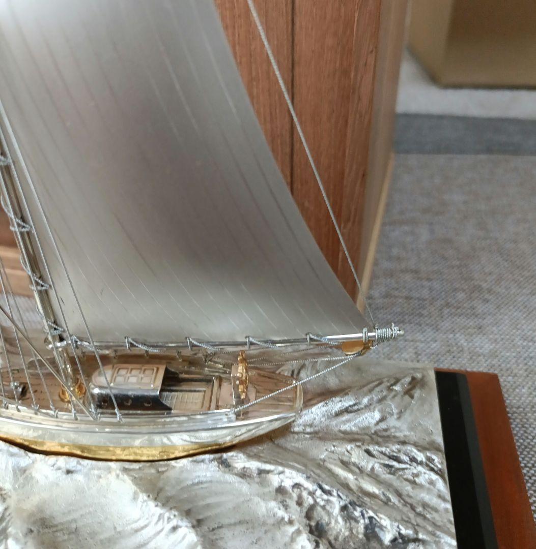 シルバー製　ヨット置物　SILVER 970