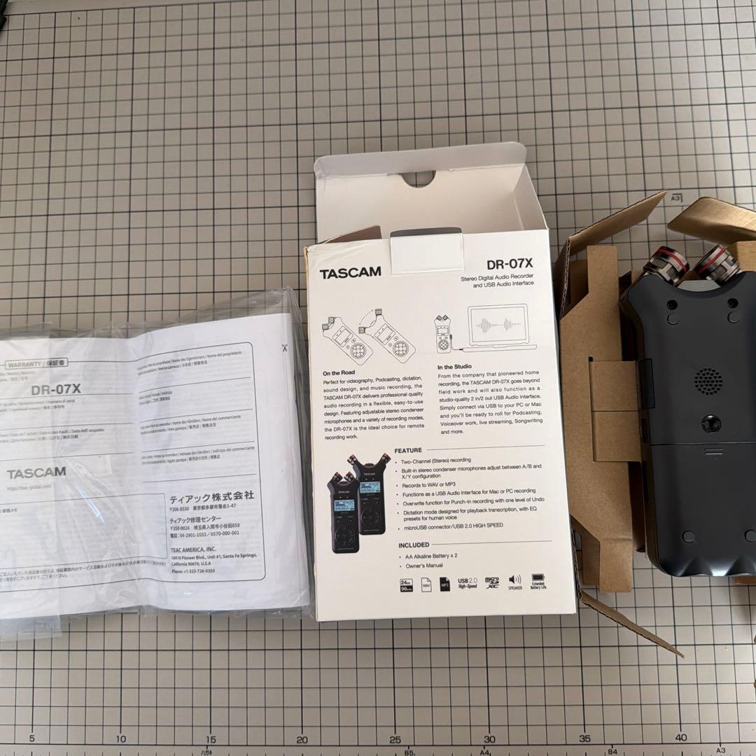 TASCAM DR-07X リニアPCMレコーダー