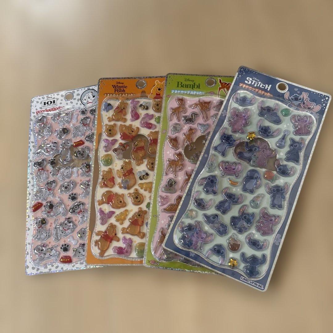 即完売品！ディズニープチドロップステッカー4枚セット
