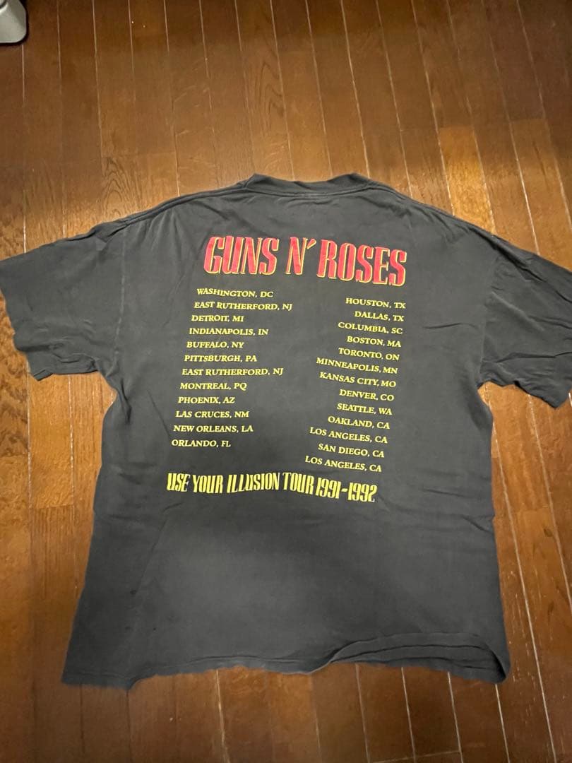 1992年Guns N' Roses ガンズツアーTロックTヴィンテージT