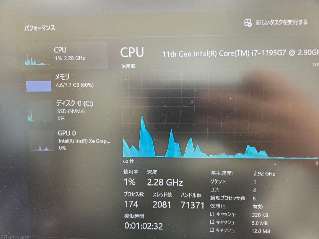 東芝dynabook T7 i7-1195G7 SSD512GB Blu-ray