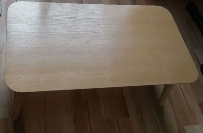 折り畳み式木製ローテーブル