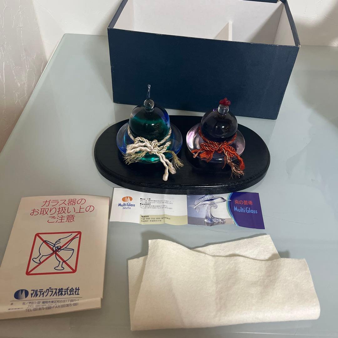 マルティグラス　Multi Glass　雛人形　お雛様　ガラス細工　ガラス工芸品