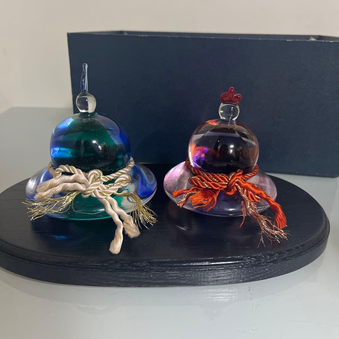マルティグラス　Multi Glass　雛人形　お雛様　ガラス細工　ガラス工芸品