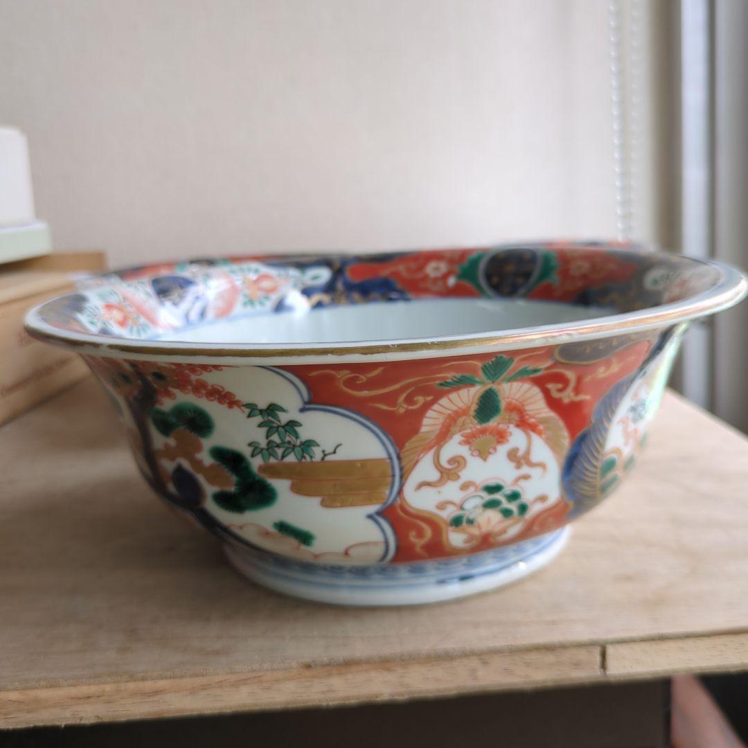 骨董 伊万里 鉢 大中小 ３つ 色絵 染錦 金彩 器 盛り鉢 美品 アンティーク