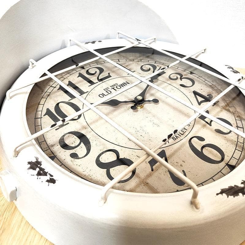 時計 壁掛け サブマリン ウォールクロック 潜水艦 アンティーク ホワイト 新品