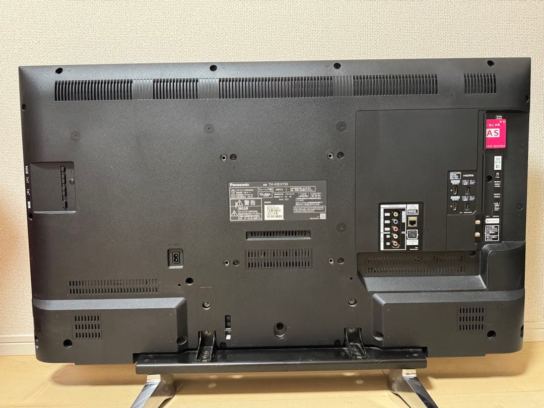 Panasonic 43型 4K液晶テレビ TH-43EX750 2017年製