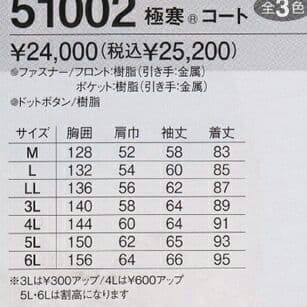 激安！極暖！防寒ジャケットロング