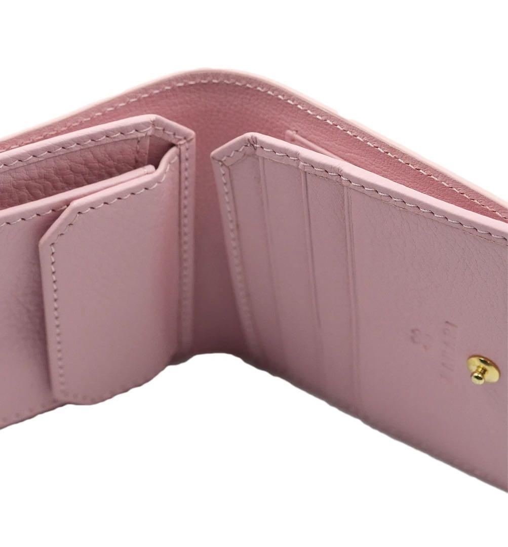 ガルーシャ ミニ財布 ポリッシュ パウダーピンク