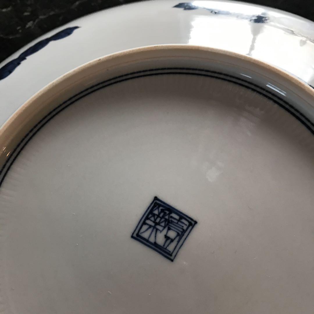 清水焼平安壱楽 祥瑞花鳥大皿