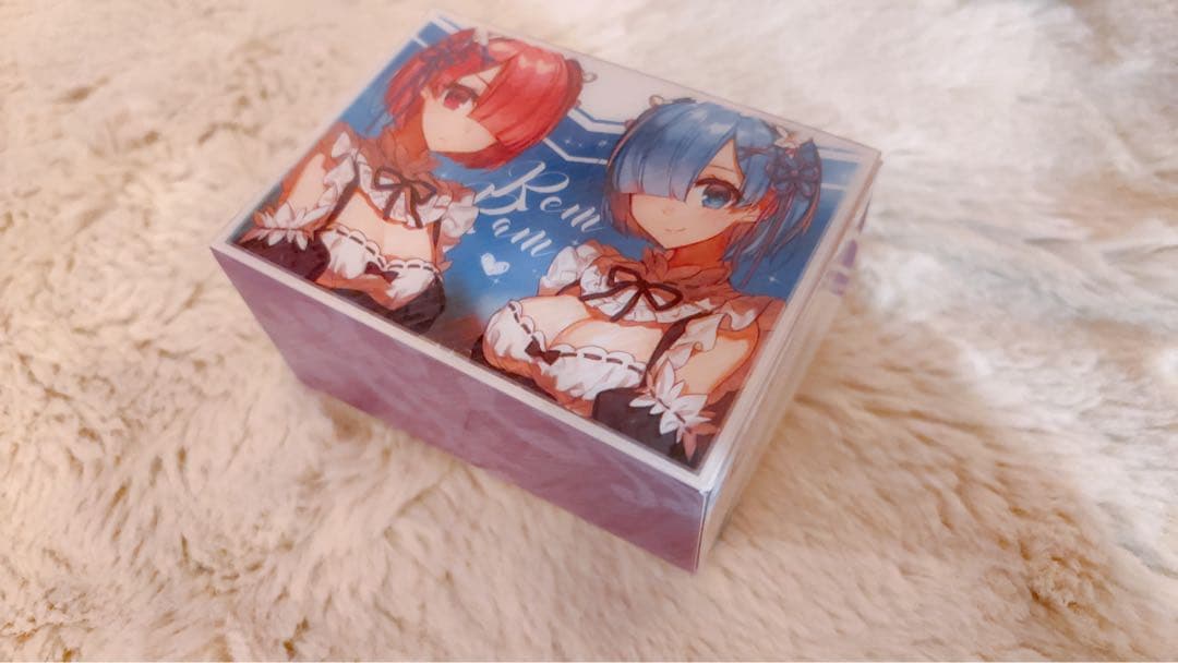 リゼロ　エミリア　レムラム　デッキケース＆スリーブセット
