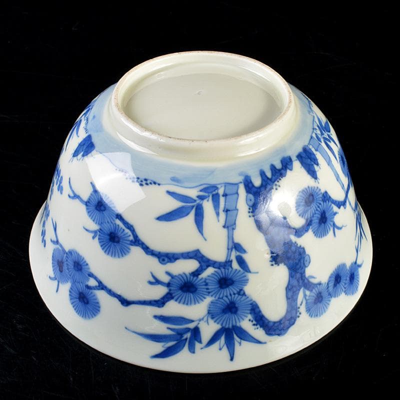中国　青花　松竹梅文鉢　C　R7333