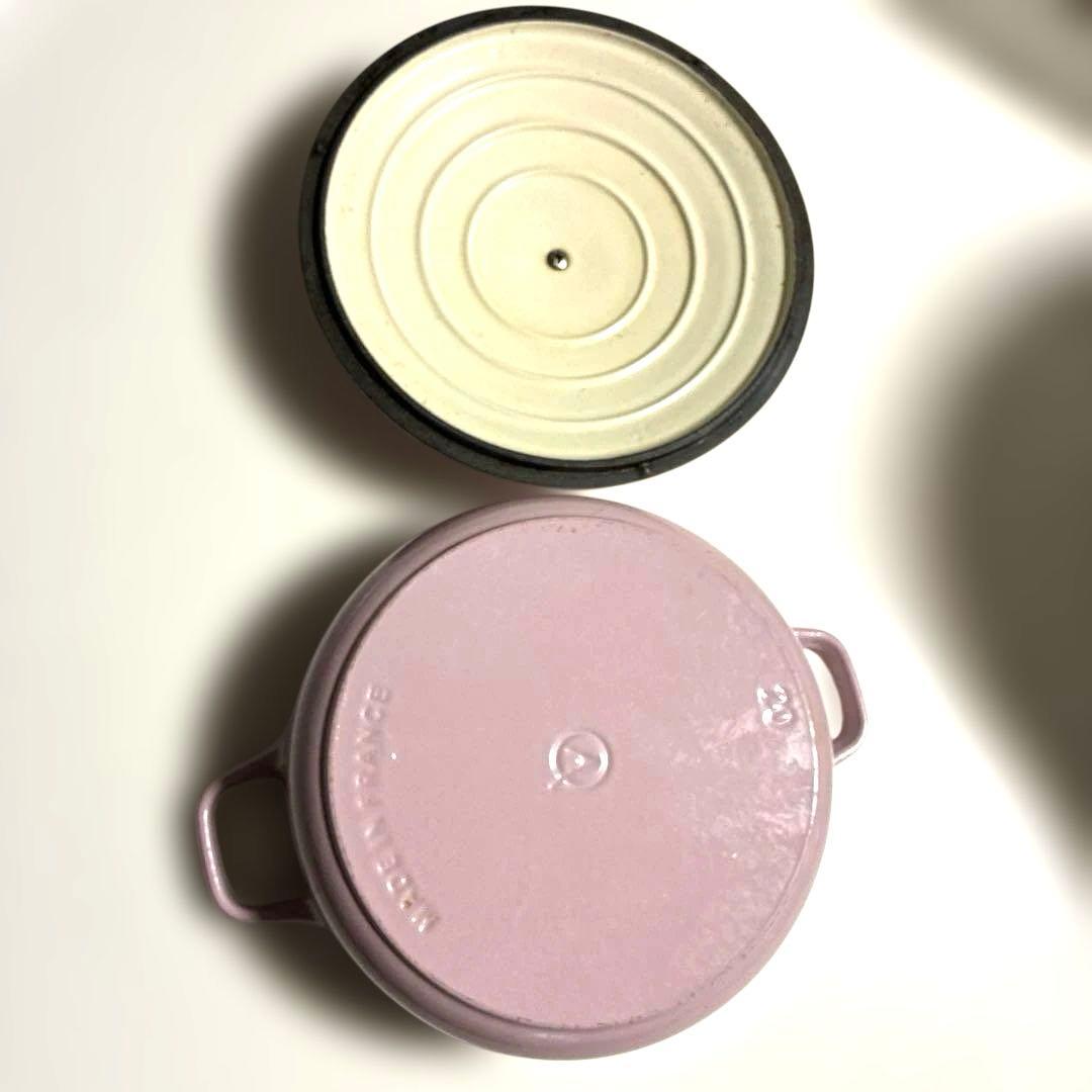 シャスール 鍋 20cm ピンク